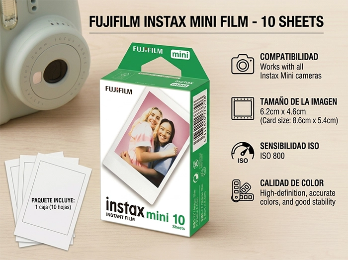 Película Instax Mini · 10 Fotos
