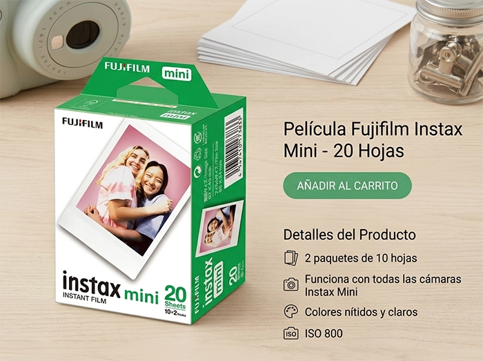 Película Instax Mini · 20 Fotos