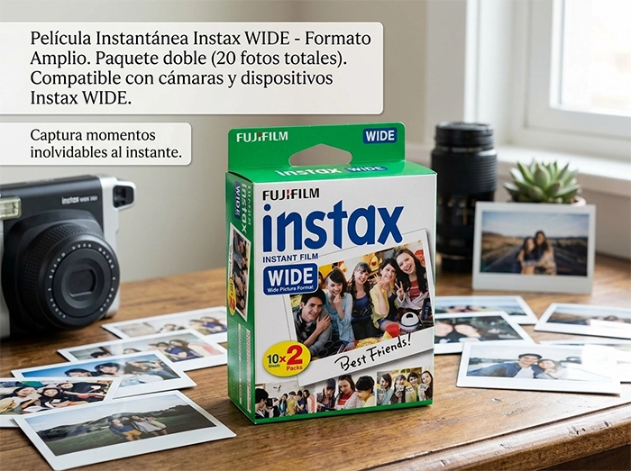 Película Instax Wide · 20 Fotos